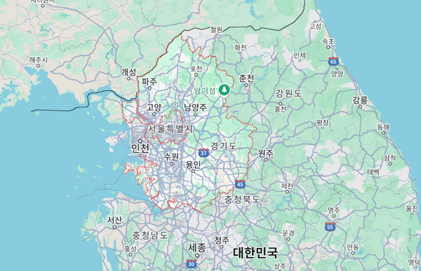 경기도-지도