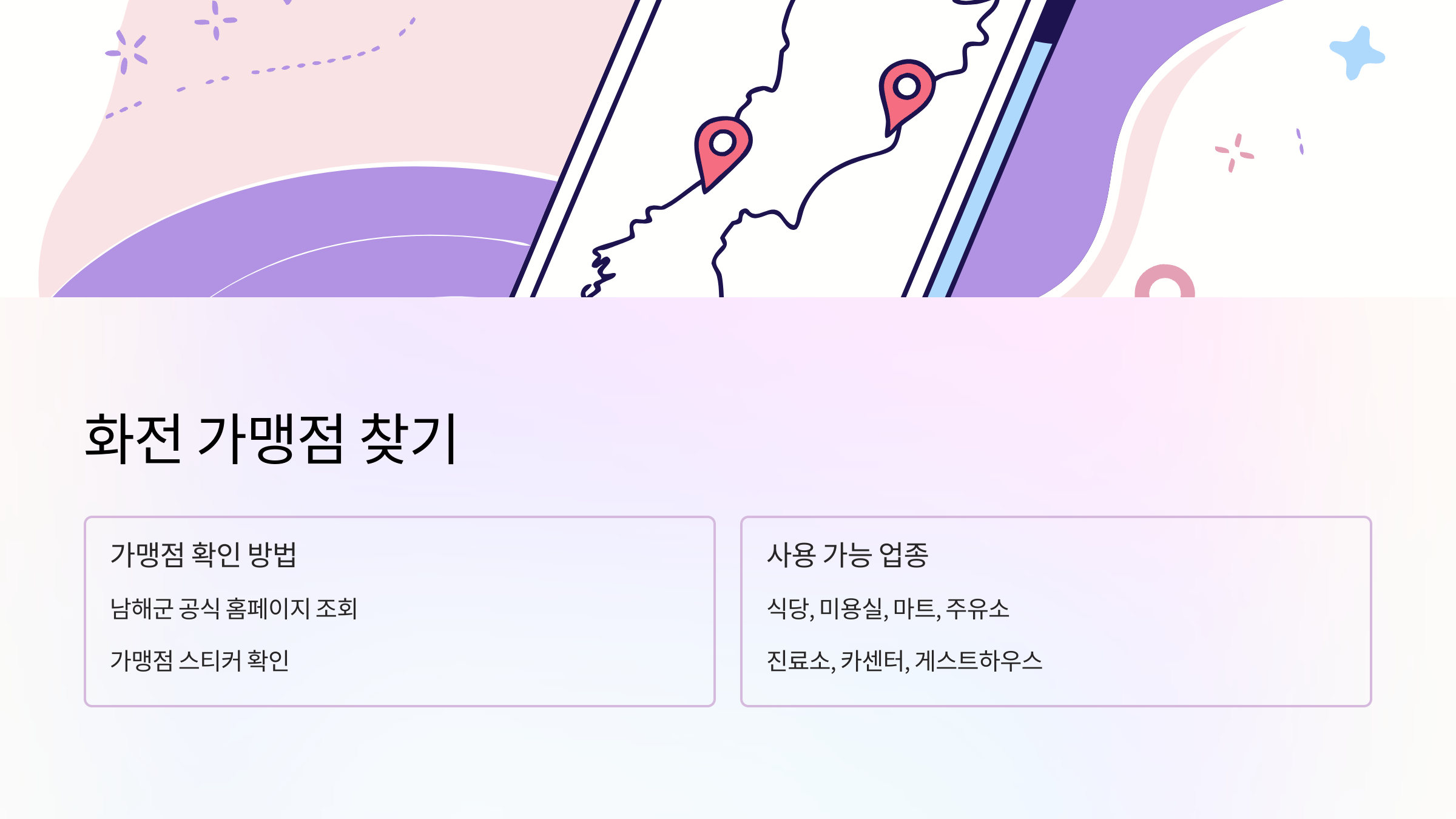 남해지역사랑상품권-가맹점
