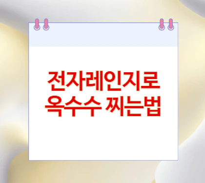 전자레인지-옥수수