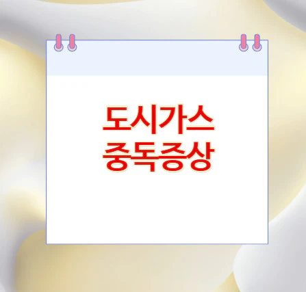 도시가스-중독증상