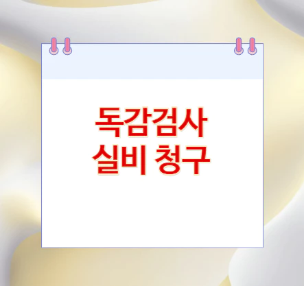 독감검사-실비-청구