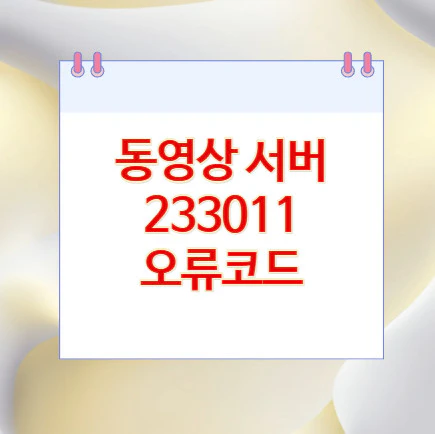 233011-오류코드