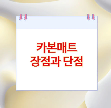 카본매트-장점과-단점