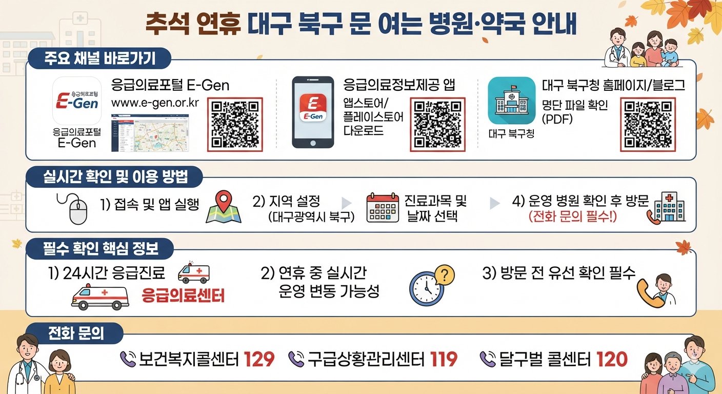 대구 북구 추석 문 여는 병원 바로가기